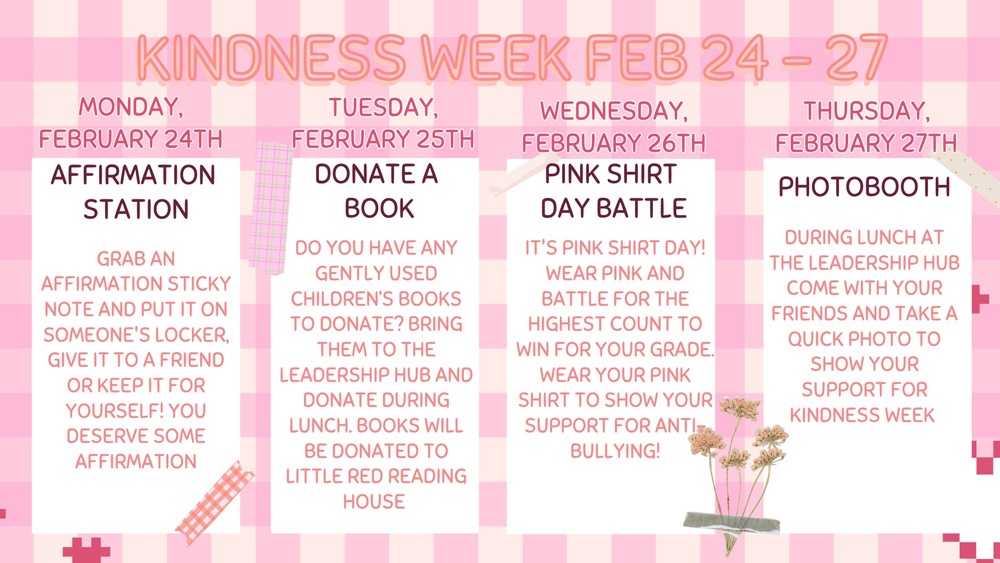 Kindness Week Activities Feb 24 27 2025